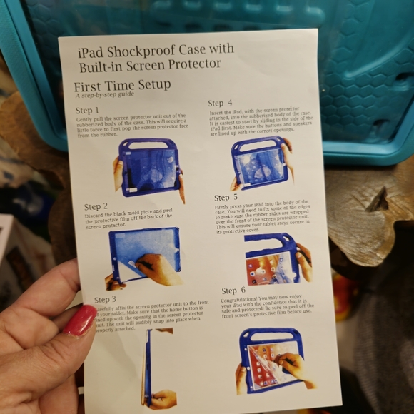 iPad case with handle - Picture 3 of 11